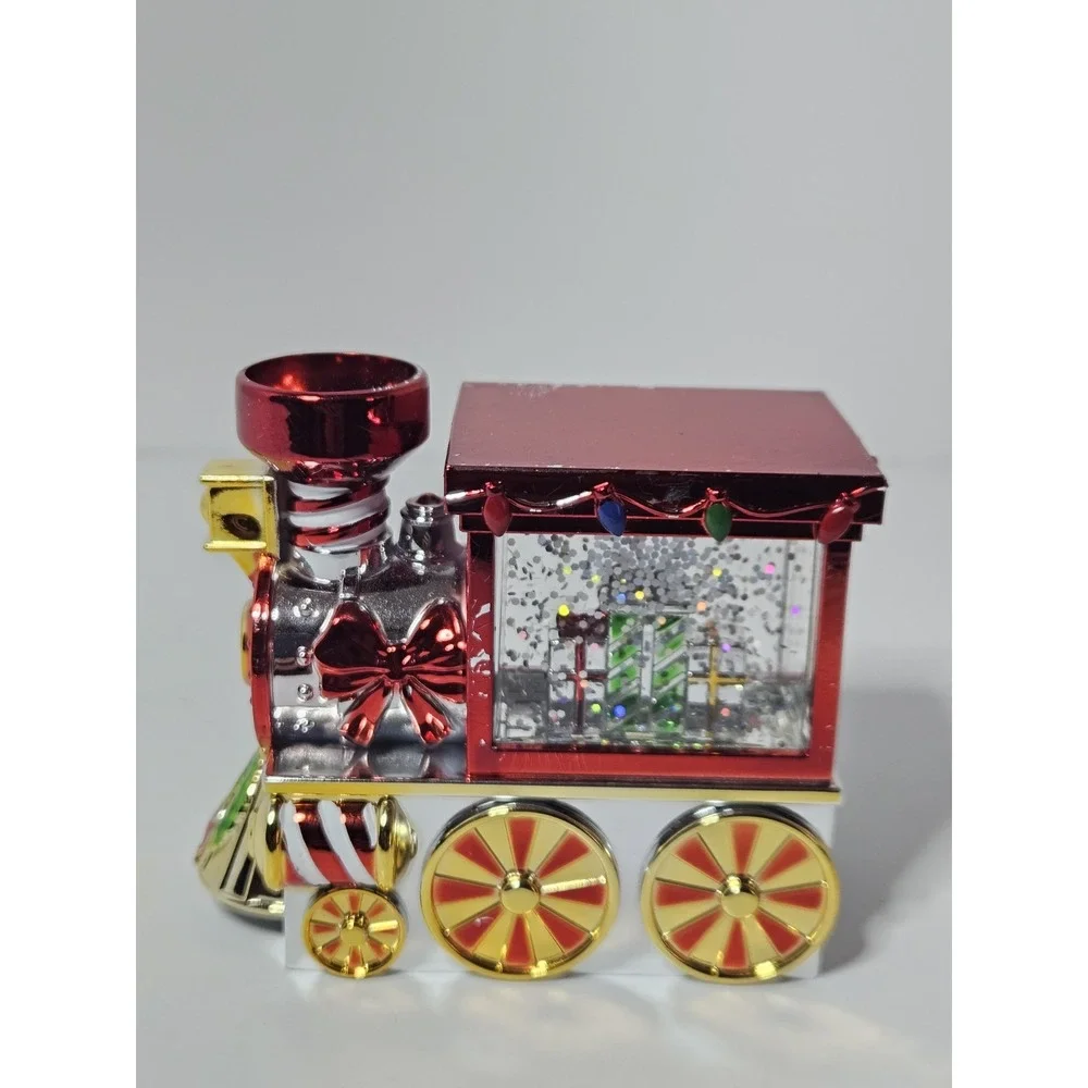 Bath Body Works 2023 Christmas Train Magnetic Candle Topper Light Up Water Globe